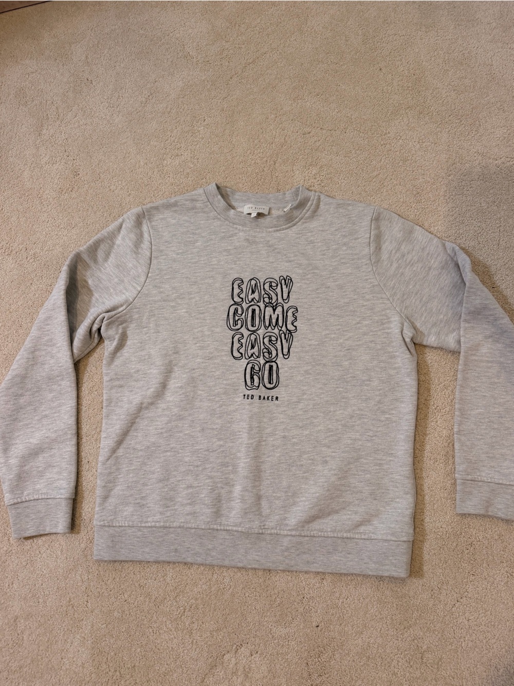 Ted Baker Light Grey 'Easy Come Easy Go' Graphic Sweatshirt